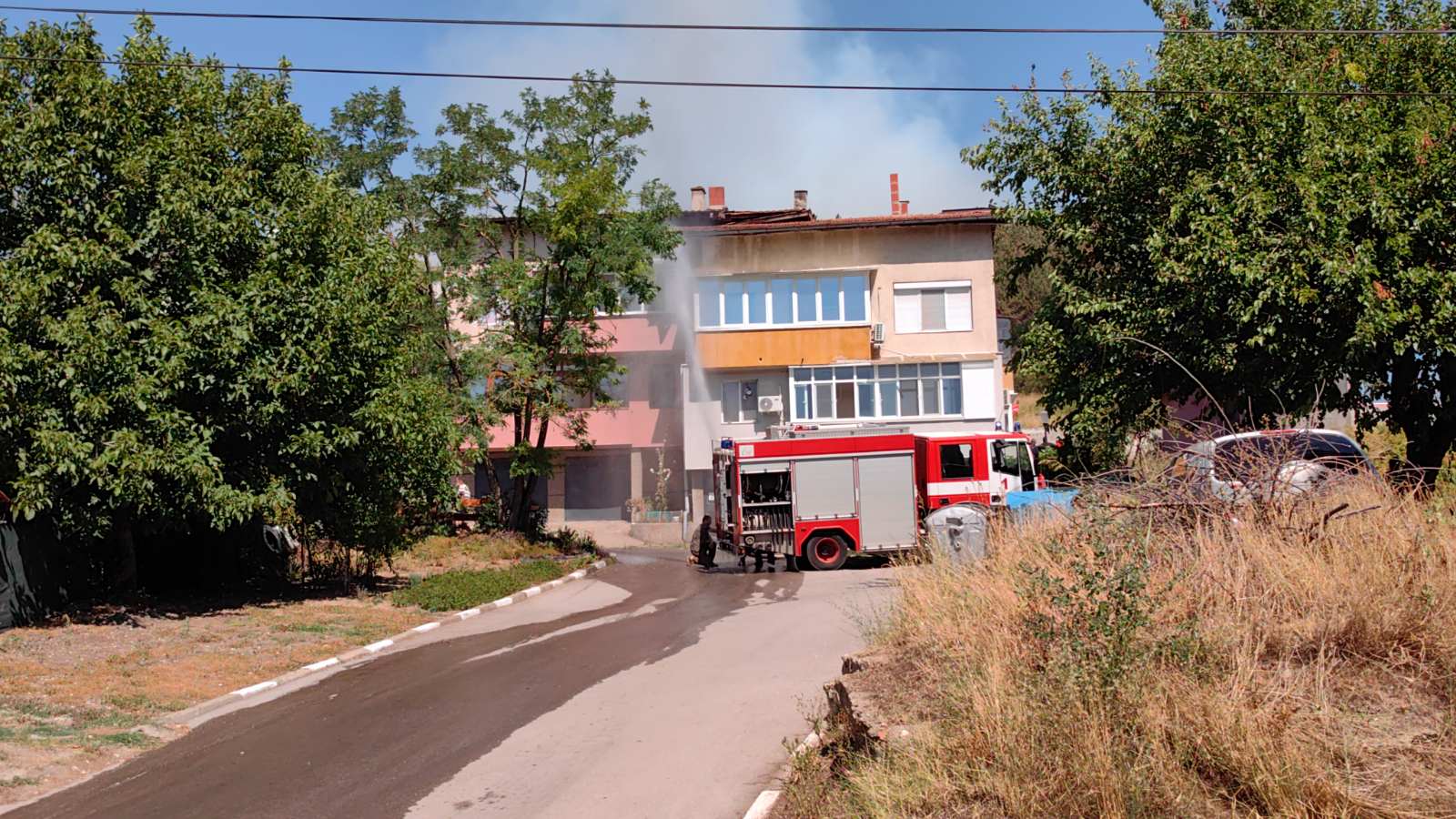 Пожар край Николово, горят 100 декара гора и царевични насаждения!